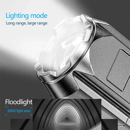 USB Rechargeable Waterproof LED Flashlight for Outdoor Use