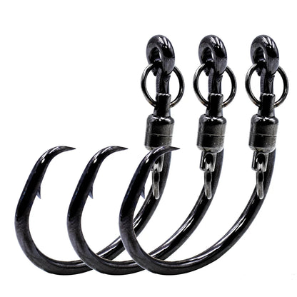 HookUpCo. Anti-Tangle Circle Hooks with Swivel - HookUpCo.