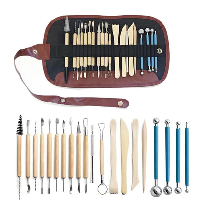 Pottery Clay Sculpting Tools Kits for Creative Artisans - Kits from 5 to 62 PCS.