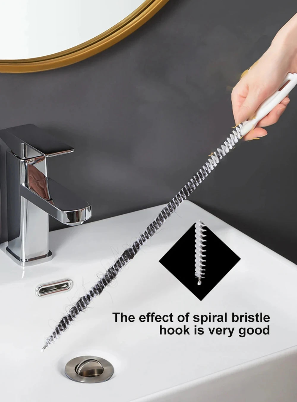 Flexible Drain Cleaning Brush Tool