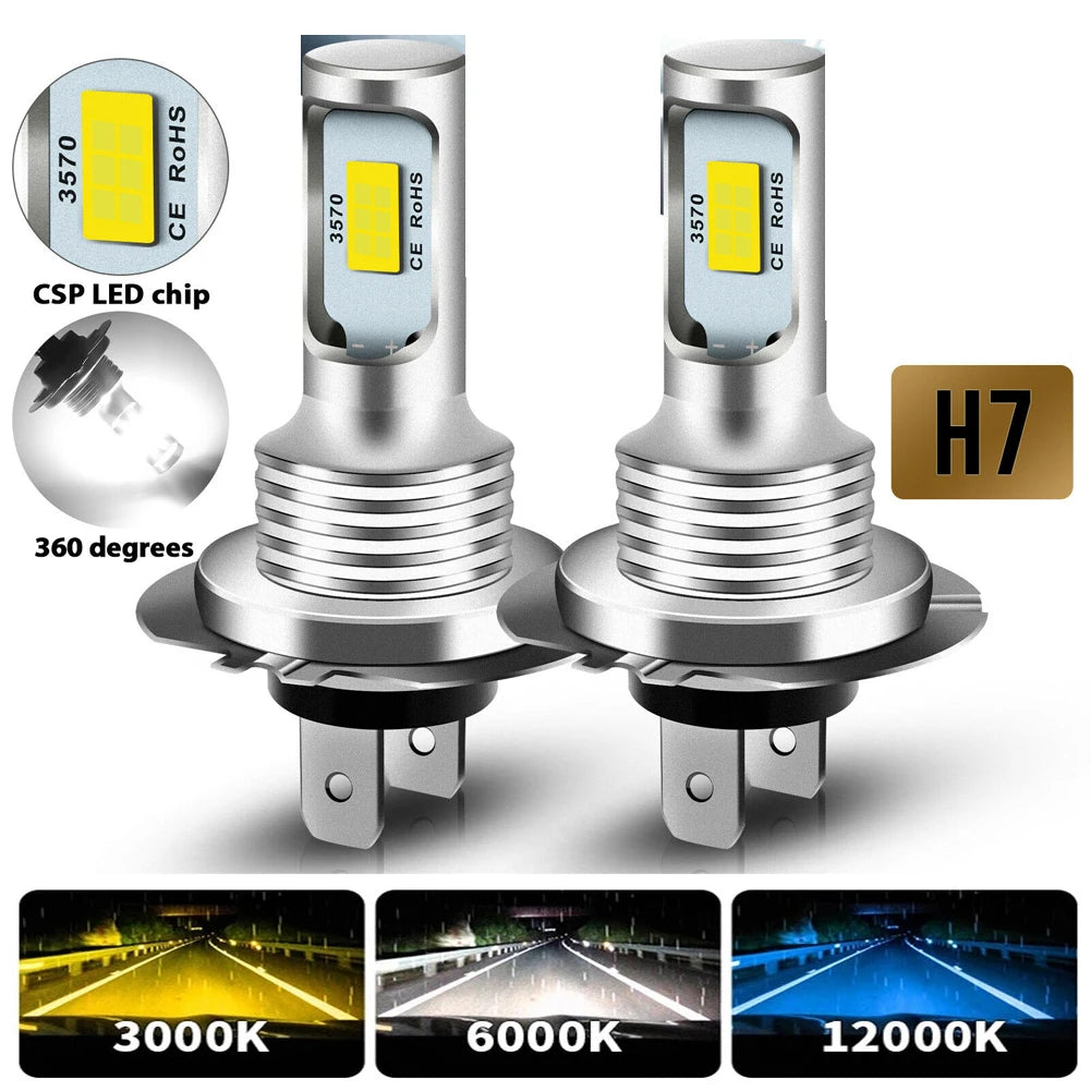 HookUpCo. Super Bright LED Headlight Bulbs 6000K