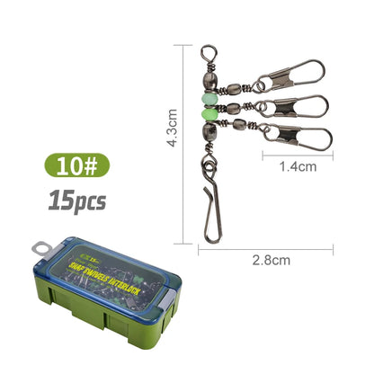 HookUpCo. Luminous Fishing Swivels for Tackle - HookUpCo.