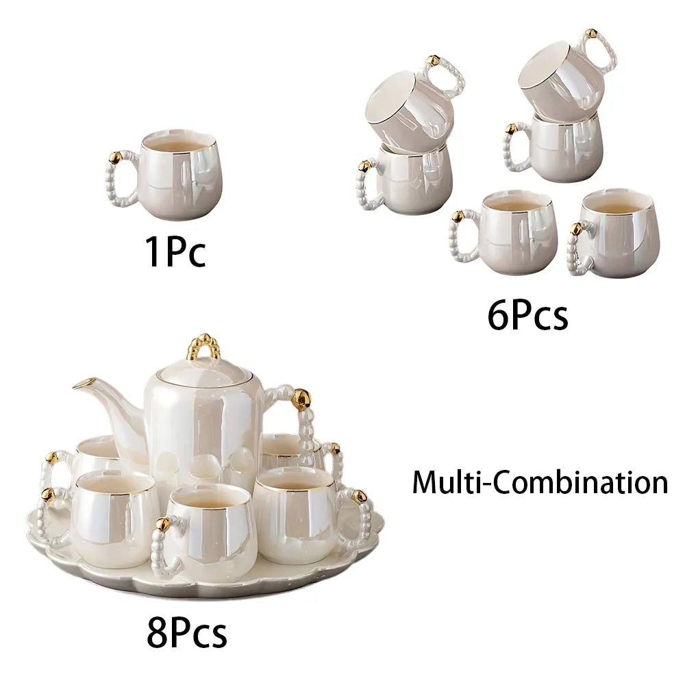 European Pearl Porcelain Tea Set