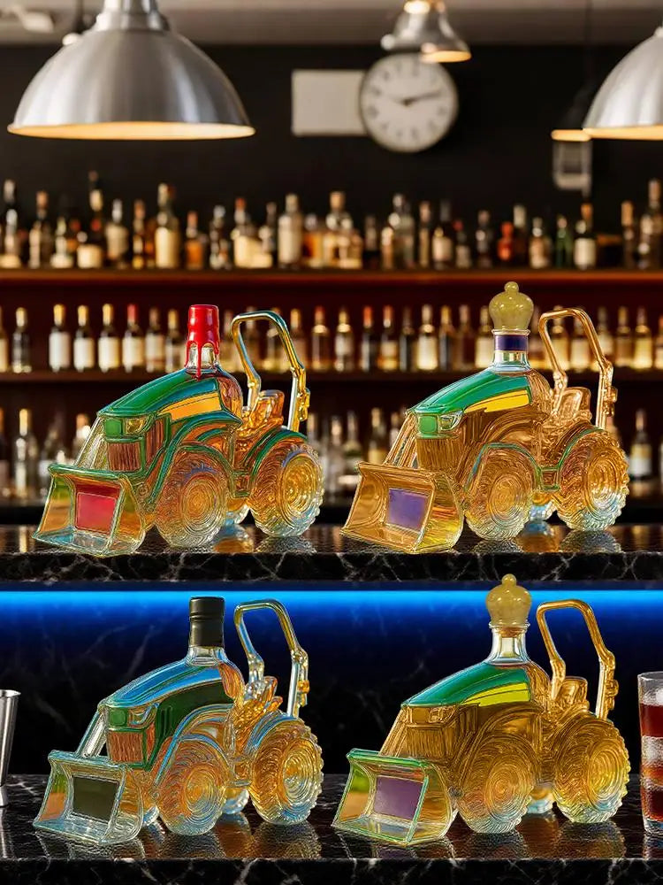 Creative 3D Glass Decanter for Whiskey Lovers