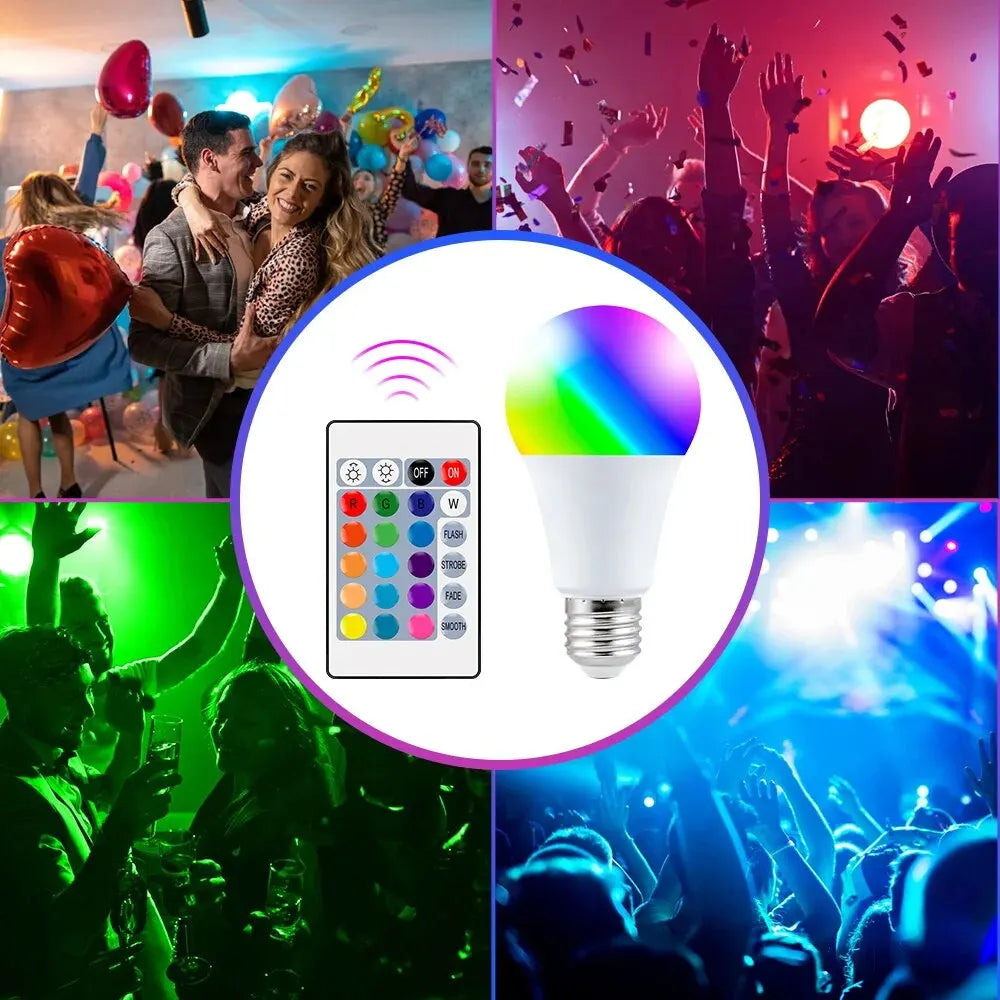 Dimmable RGB LED Bulb with Remote Control
