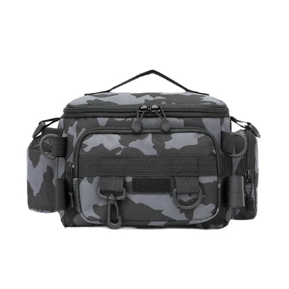 Durable Fishing Tackle Bag with Rod Holder