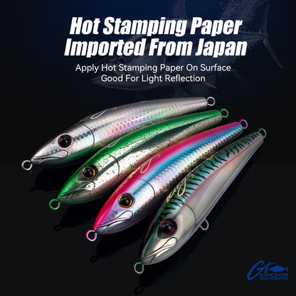 HookUpCo. Phantom Topwater Pencil Lures 180mm 200mm - HookUpCo.