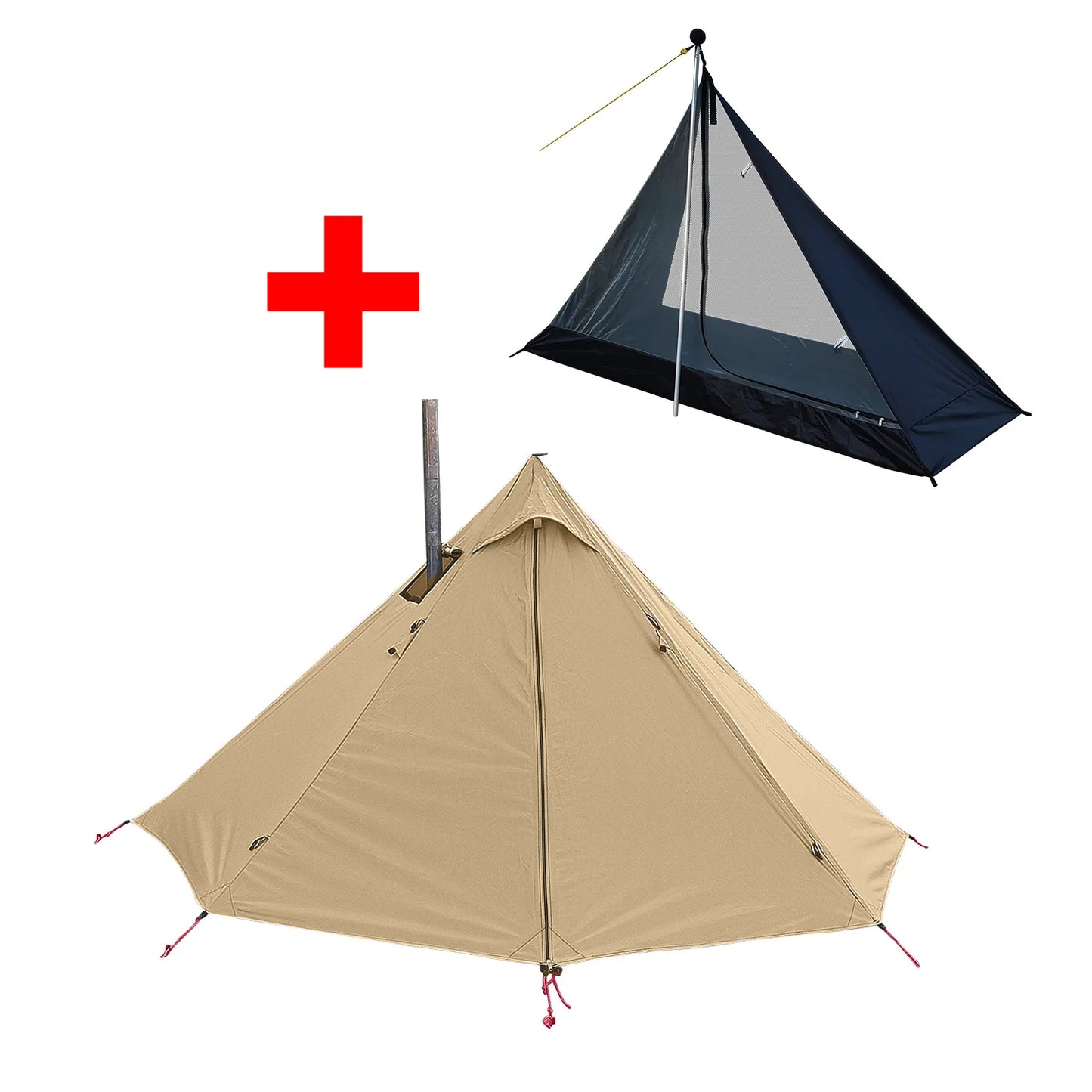 HookUpCo. Ultralight Camping Tent with Chimney - HookUpCo.