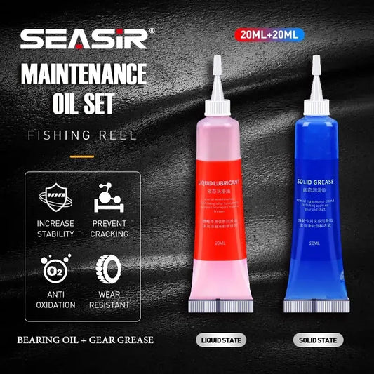 HookUpCo. Fishing Reel Grease and Lubricant Set - HookUpCo.