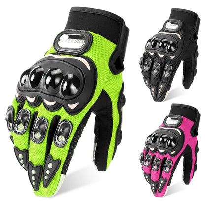 Breathable Full Finger Motorcycle Gloves with Touch Screen