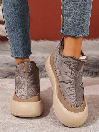 Cozy Fleece-Lined Snow Boots for Women - Non-Slip Comfort