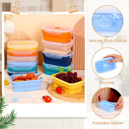 HookUpCo. Stackable Silicone Lunch Box Set