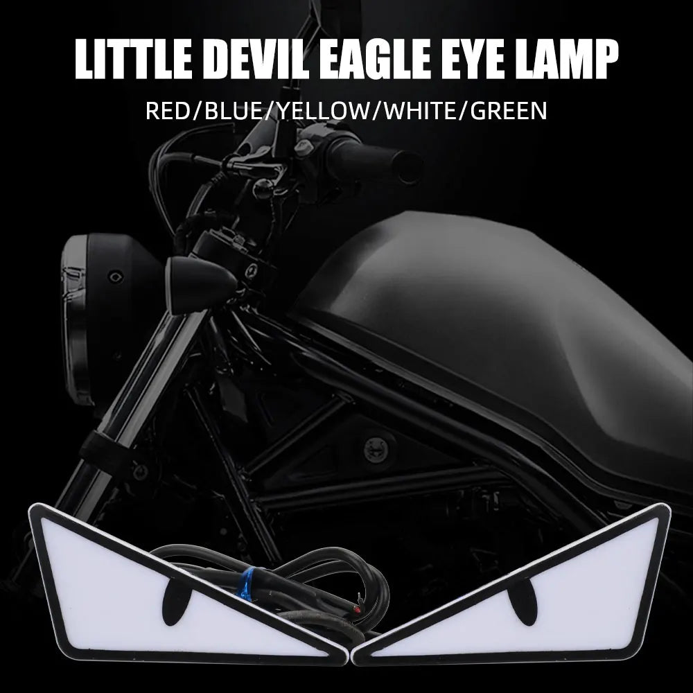 LED Devil's Eye License Plate Light Set for Cars and Motorcycles