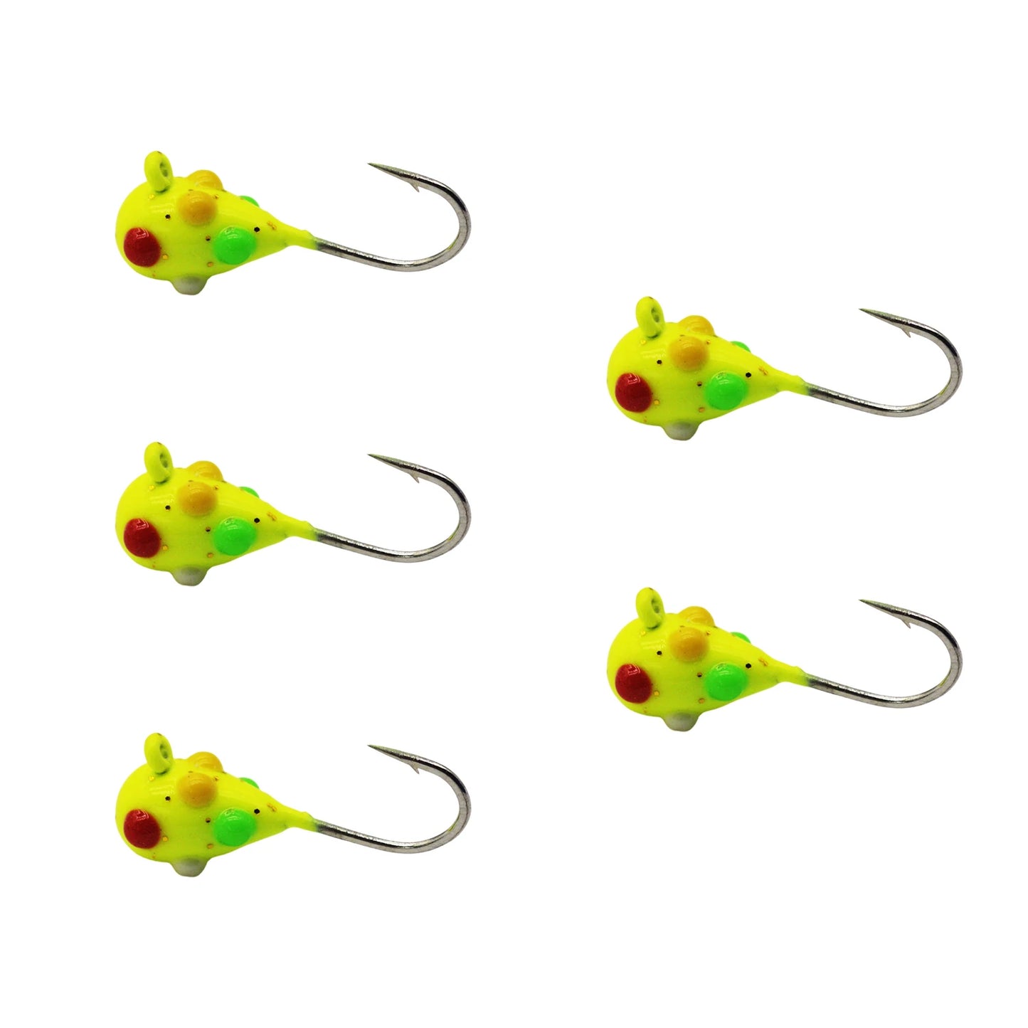 HookUpCo. Glow Tungsten Ice Fishing Jigs