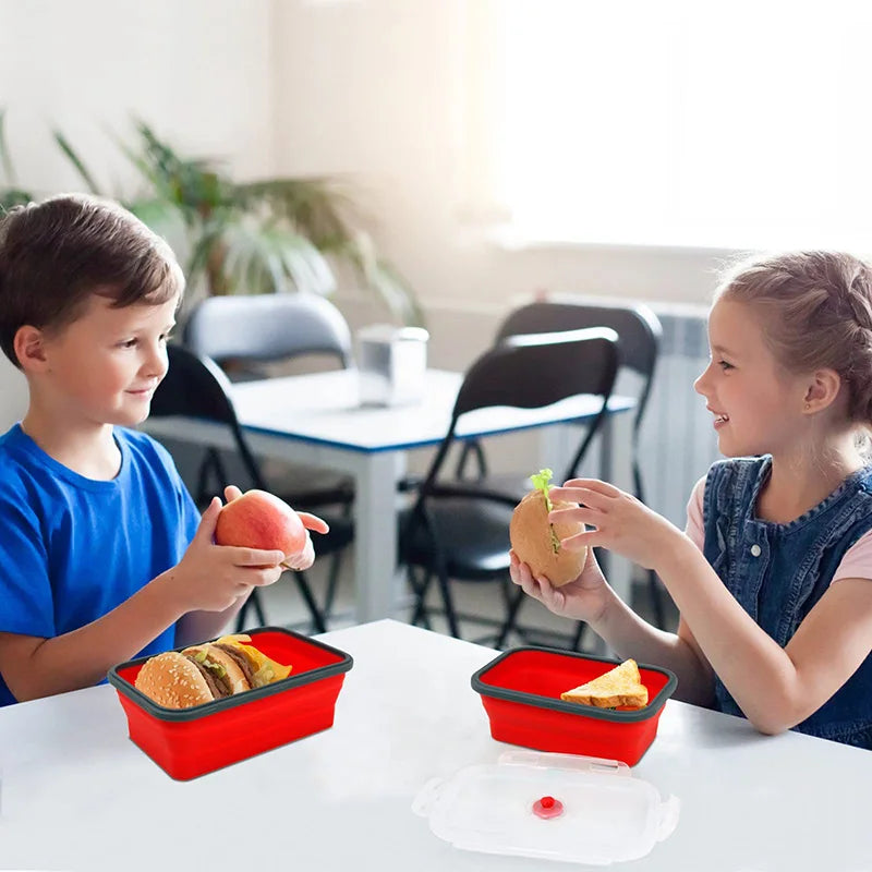 HookUpCo. Collapsible Silicone Food Storage Bowls