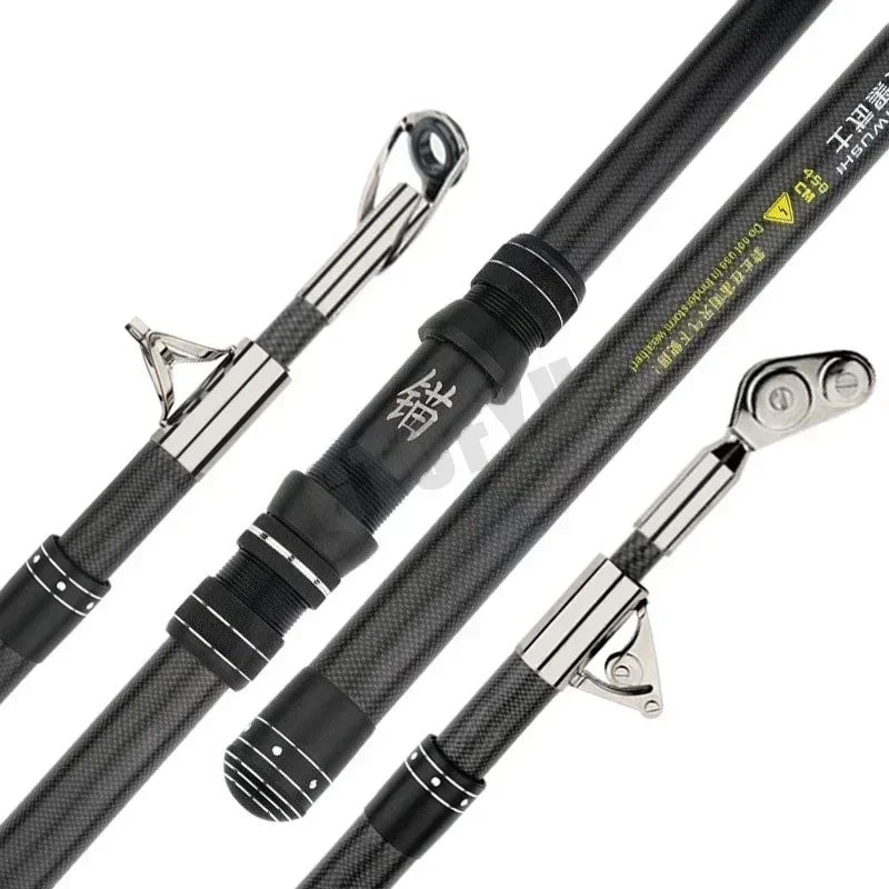 Superhard Telescopic Fishing Rod for Long-Distance Casting