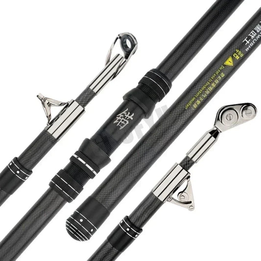 Superhard Telescopic Fishing Rod for Long-Distance Casting