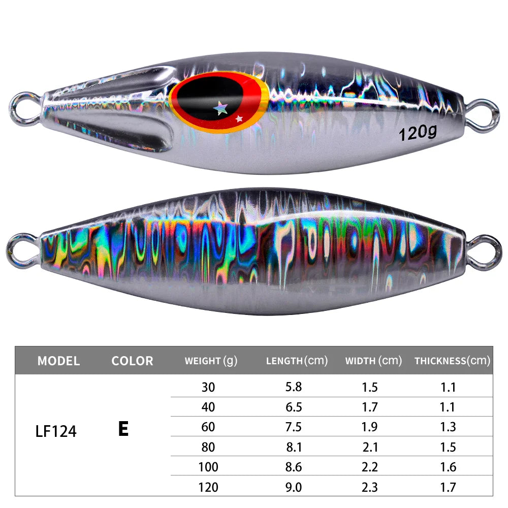 Bionic Glowing Metal Jig Fishing Lure for Nighttime Success