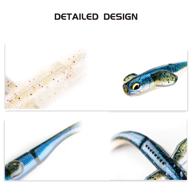 HookUpCo. Drunk Shad Soft Fishing Bait 3 Sizes - HookUpCo.