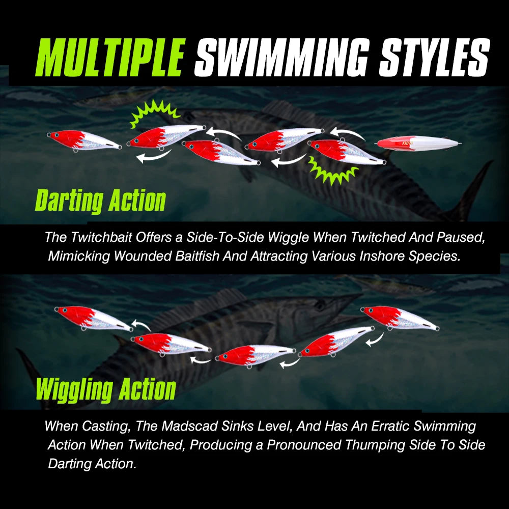 HookUpCo. Heavy Sinking Pencil Fishing Lure - HookUpCo.