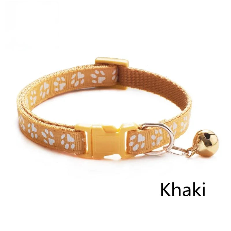 HookUpCo. Colorful Pet Collar with Safety Bell