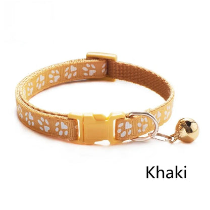 HookUpCo. Colorful Pet Collar with Safety Bell