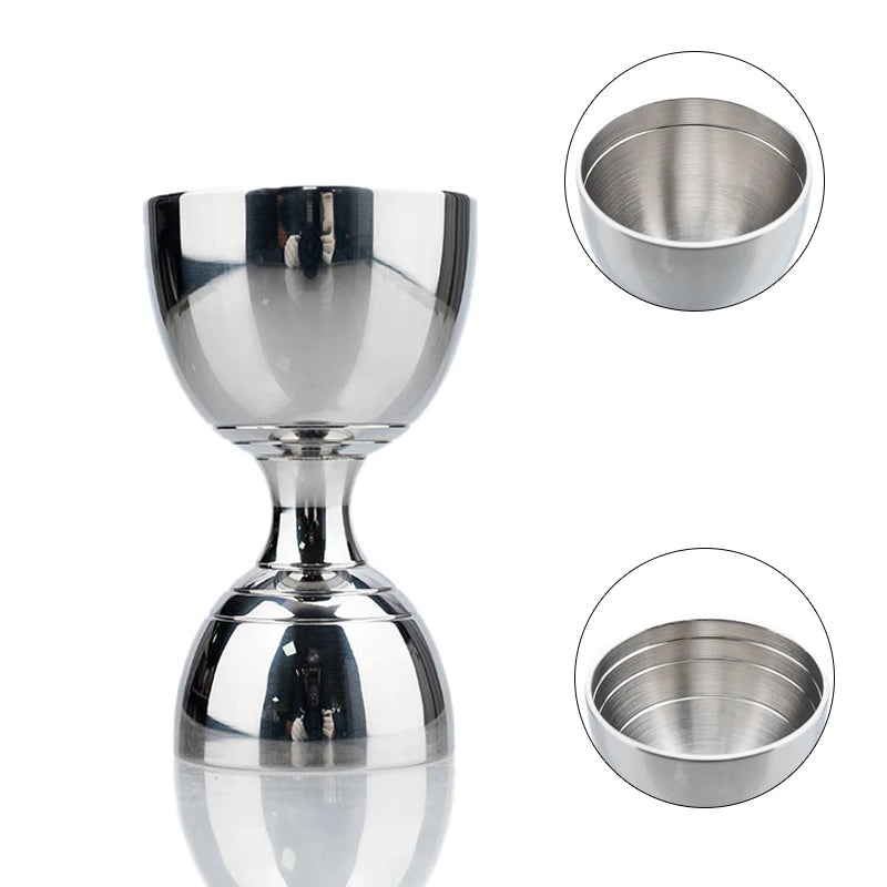 HookUpCo. Stainless Steel Cocktail Jigger Set