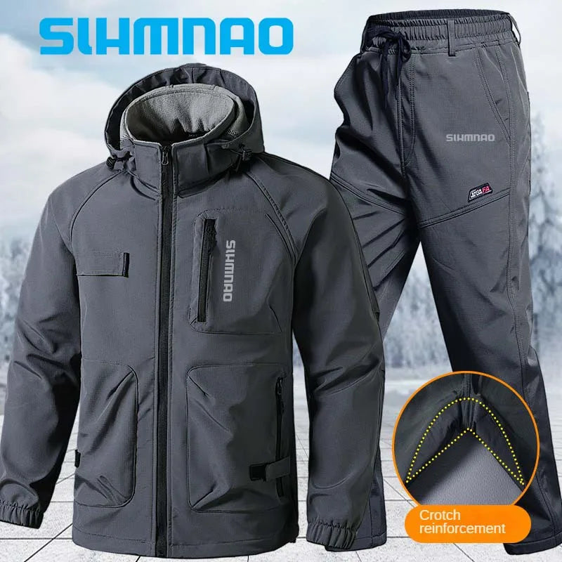 HookUpCo. Winter Men's Waterproof Jacket Set - HookUpCo.