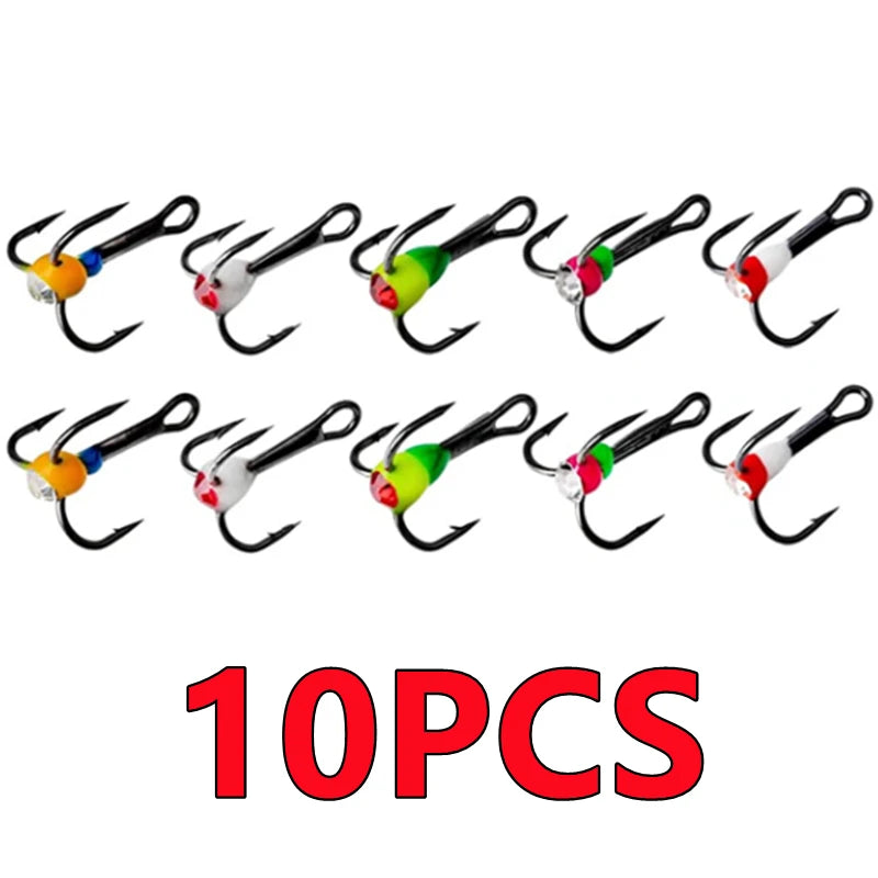HookUpCo. High Carbon Steel Ice Fishing Hooks
