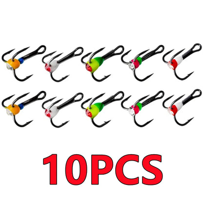 HookUpCo. High Carbon Steel Ice Fishing Hooks
