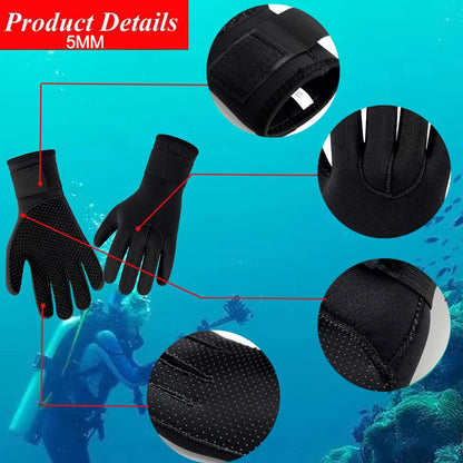 HookUpCo. Neoprene Wetsuit Gloves