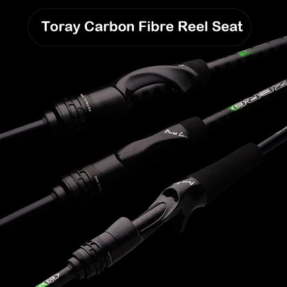 HookUpCo. High Carbon Long Throw Fishing Rod