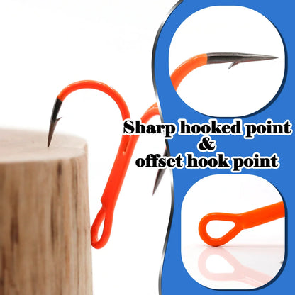 HookUpCo. 10Pcs UV Triple Treble Fishing Hooks - HookUpCo.