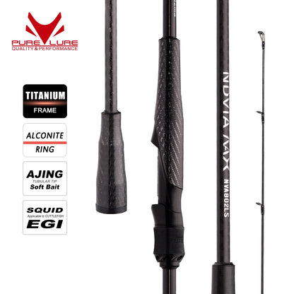 HookUpCo. 8FT Tubular Tip Fishing Rod for Squid
