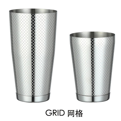 HookUpCo. Etched Pattern Cocktail Shaker Set