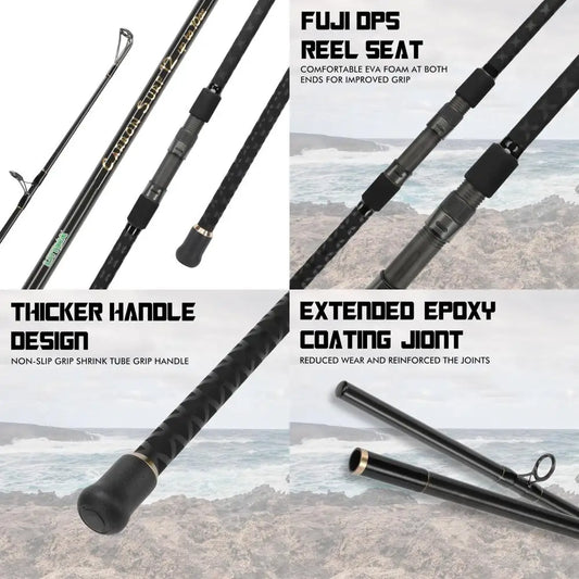 HookUpCo. Heavy-Duty Saltwater Fishing Rods - HookUpCo.