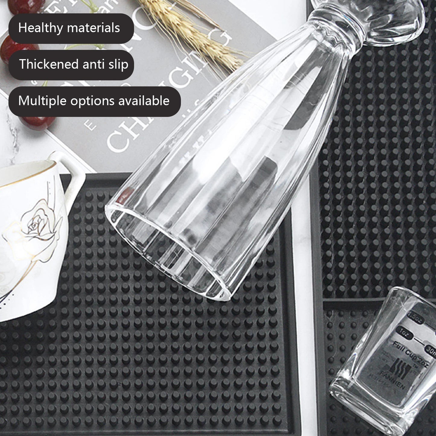 HookUpCo. Non-Slip Rubber Bar Mat for Professionals