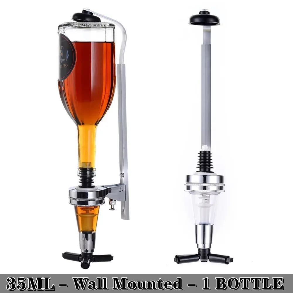Wall-Mounted Liquor Dispenser for Home Bars