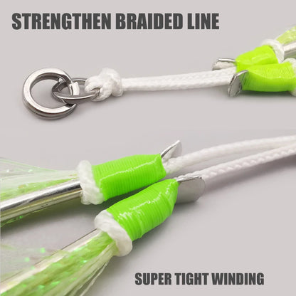 Glow Twin Assist Hooks for Sea Fishing - HookUpCo.