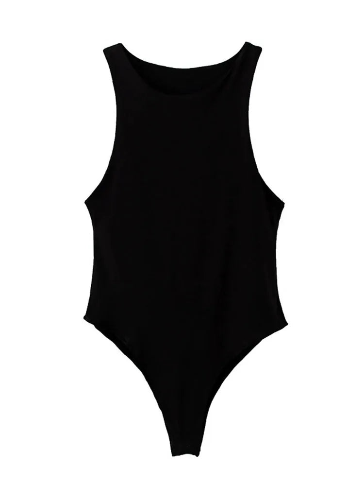 Chic Summer Bodycon Bodysuit for Women in 4 Stylish Colors