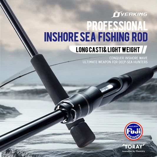 HookUpCo. Ultralight Sea Fishing Rod for Longcasting Adventures