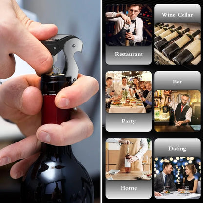 Stainless Steel Double-Hinged Wine Opener