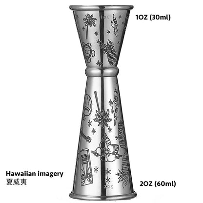 Japanese Stainless Steel Jigger 1oz/2oz