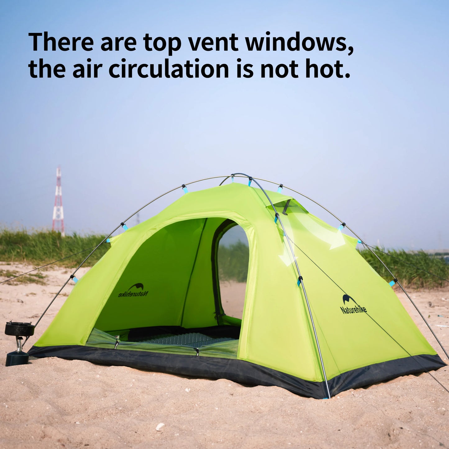 HookUpCo. Ultralight Mosquito-Repellent Camping Tent