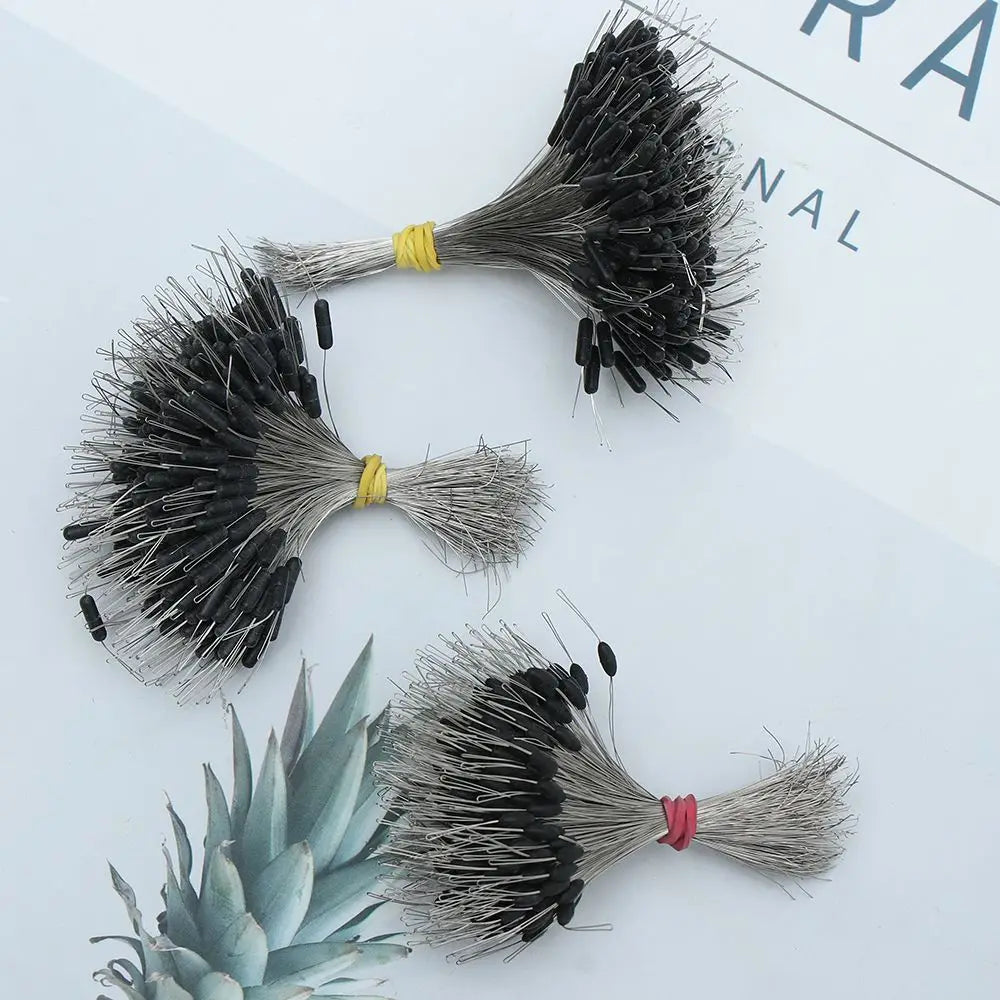 300 Black Silicone Fishing Bobber Stoppers - HookUpCo.