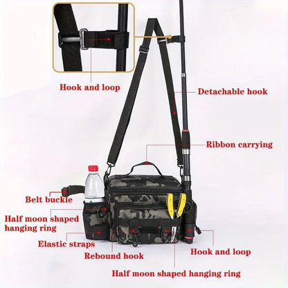 HookUpCo. Versatile Canvas Fishing Gear Bag - HookUpCo.