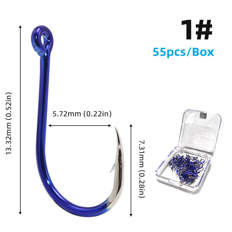 HookUpCo. High Carbon Steel Fishing Hooks Set - HookUpCo.