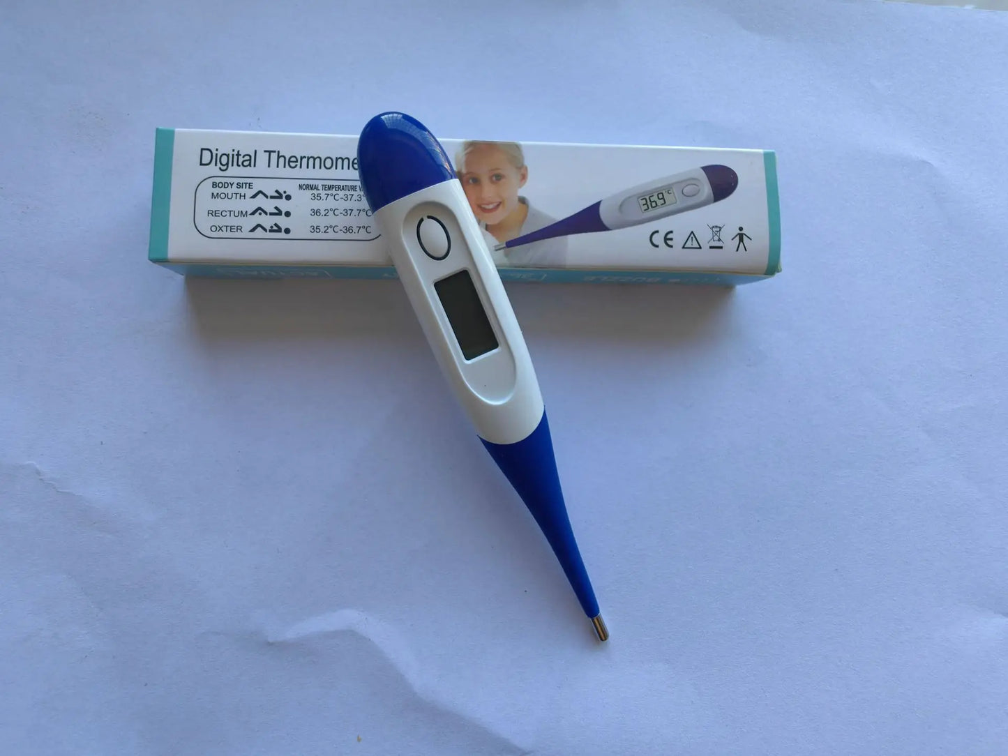 HookUpCo. LED Pet Thermometer for Safe Readings
