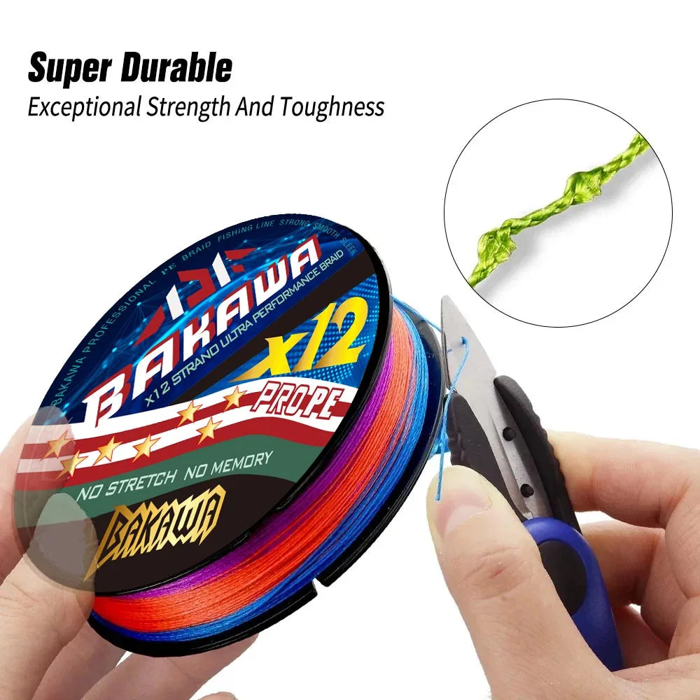 HookUpCo. Braided Fishing Line 12 Strand 100M - HookUpCo.