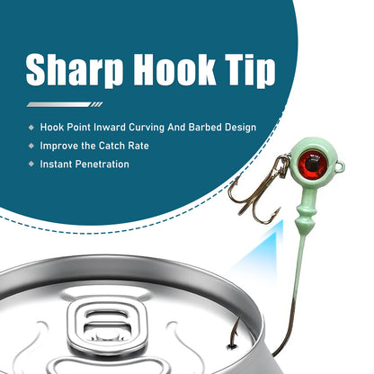 HookUpCo. Glow Fishing Jig Heads for Saltwater - HookUpCo.